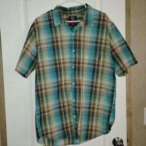 Men's Sz. XL "Joel Tudor"plaid VANS button up shirt